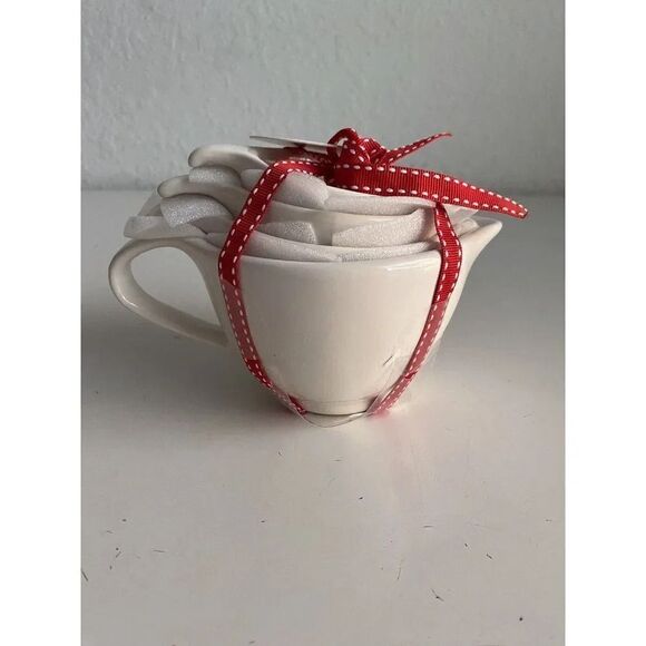 Rae Dunn Snowman Christmas Measuring Cups 4 Different Designs With Handles NEW - Picture 5 of 8